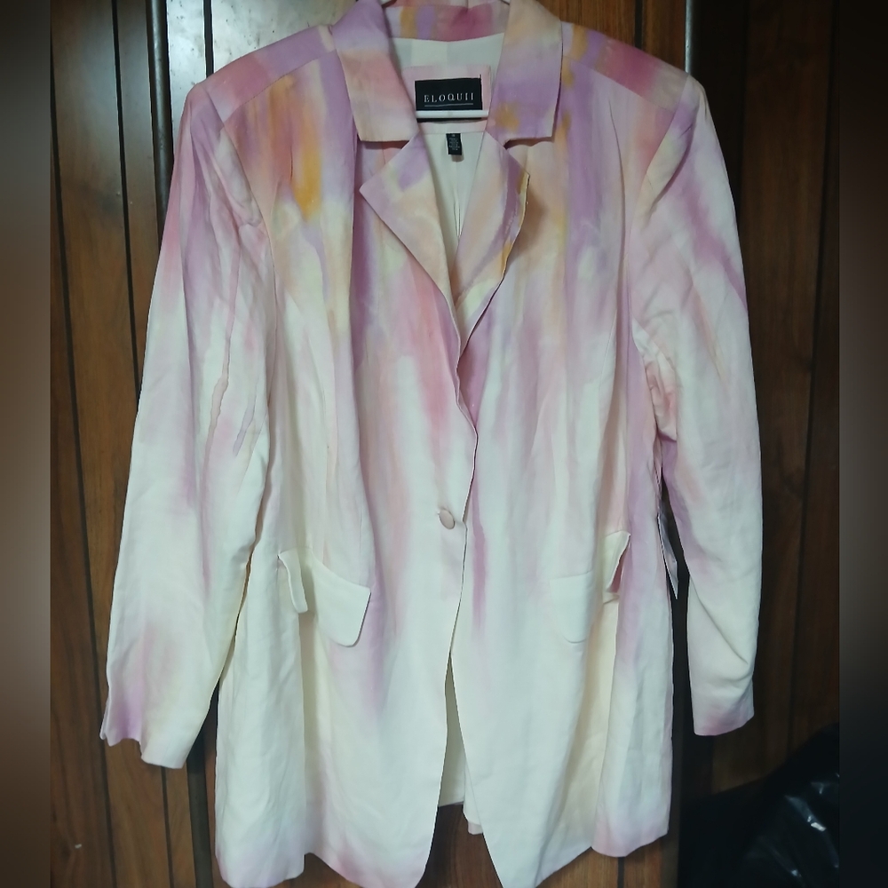 Eloquii Multicolor Women's Blazer